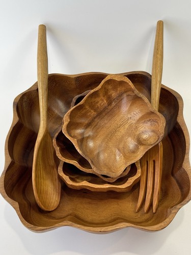 Vintage monkey pod - pod, carved