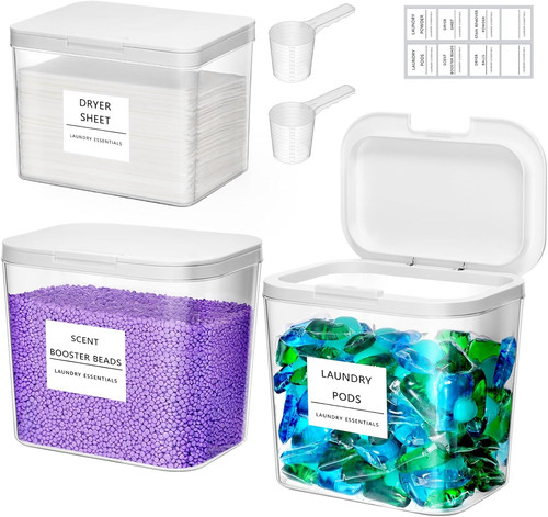 Laundry pods container with - pods,